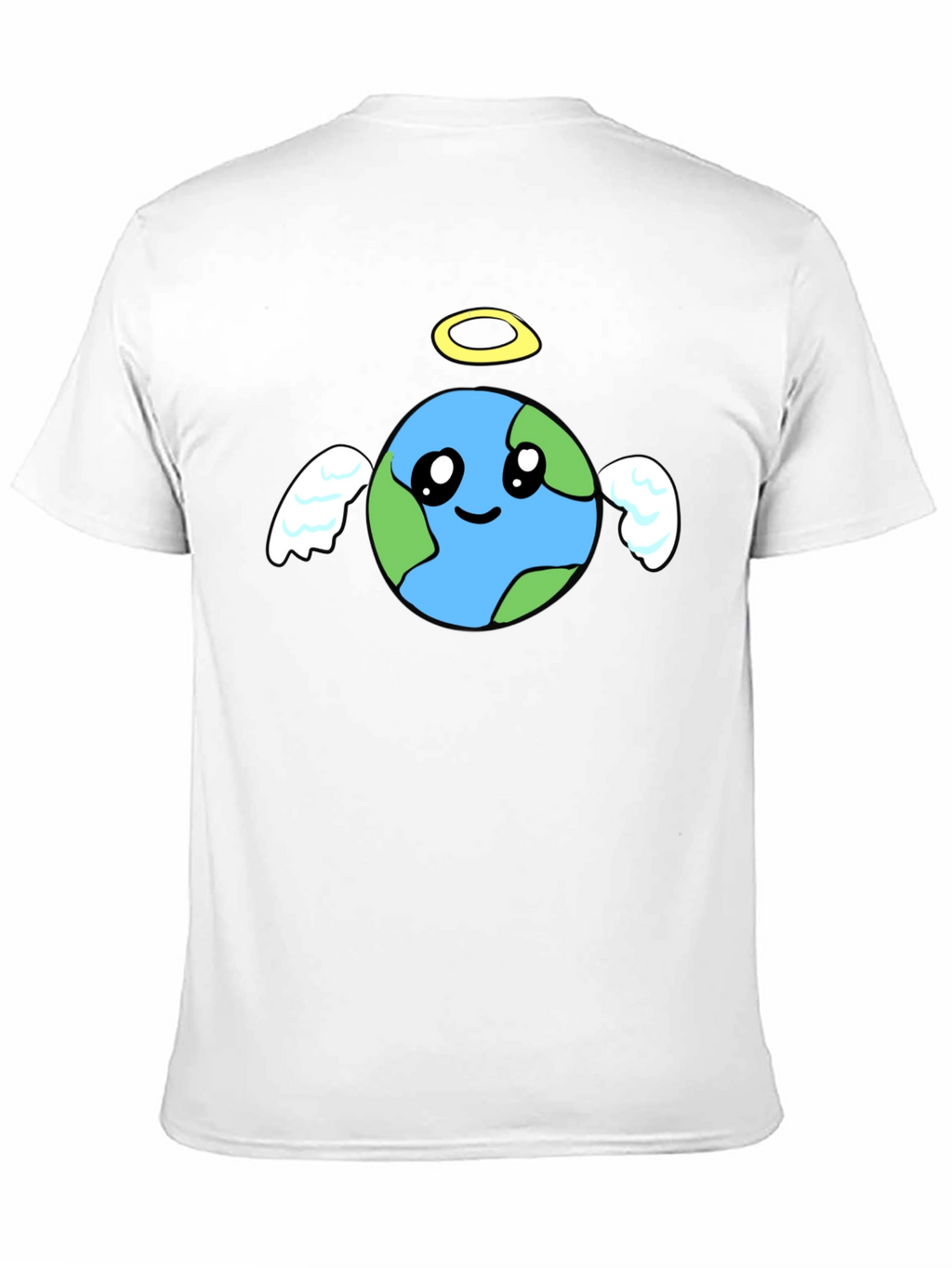 Angel Earth Graphic Black T-Shirt