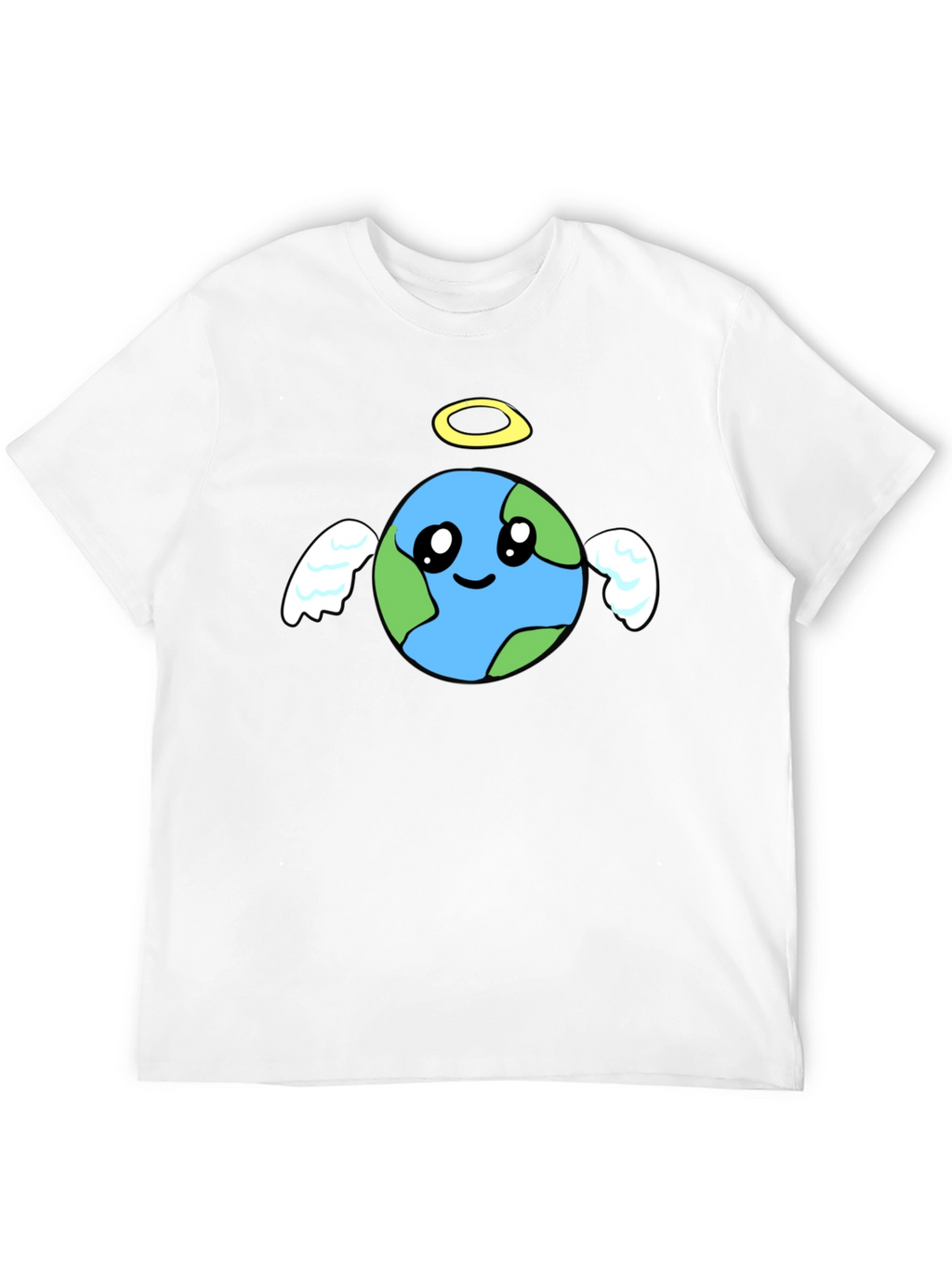 Angel Earth Graphic Black T-Shirt
