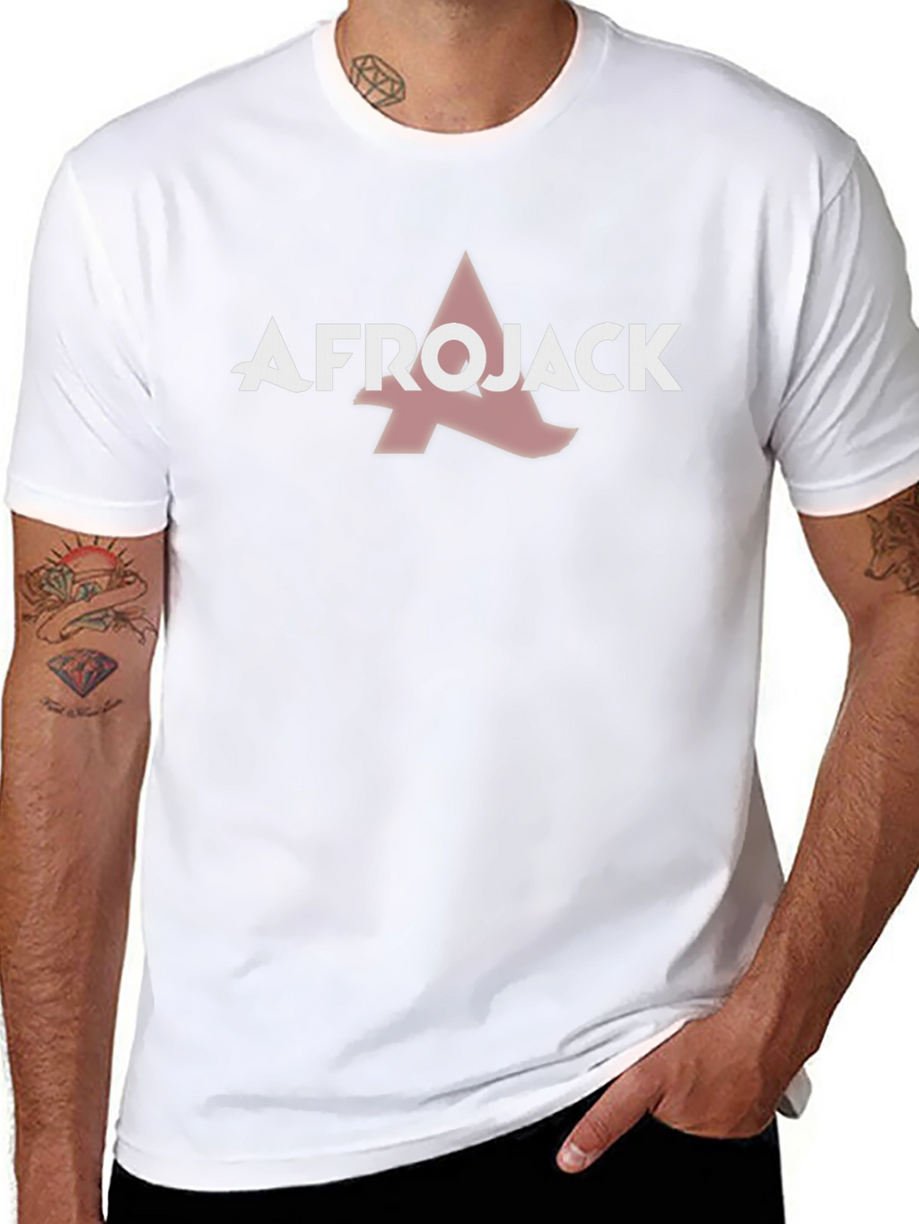 Afrojack Graphic Print Black T-Shirt