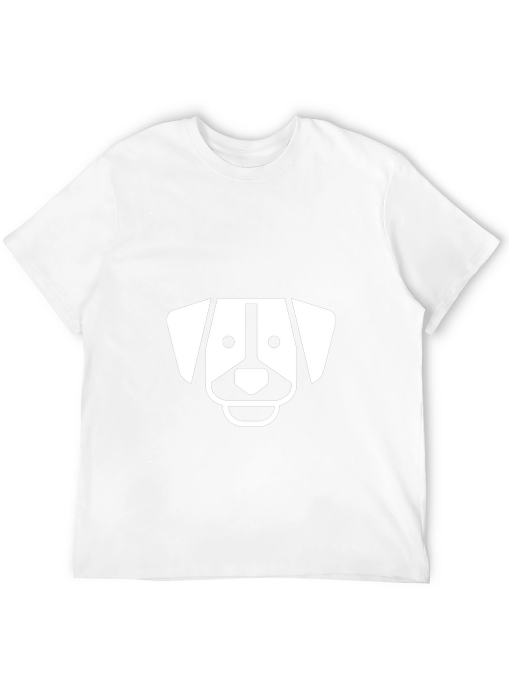 Dog Graphic Tee - Black Cotton T-Shirt