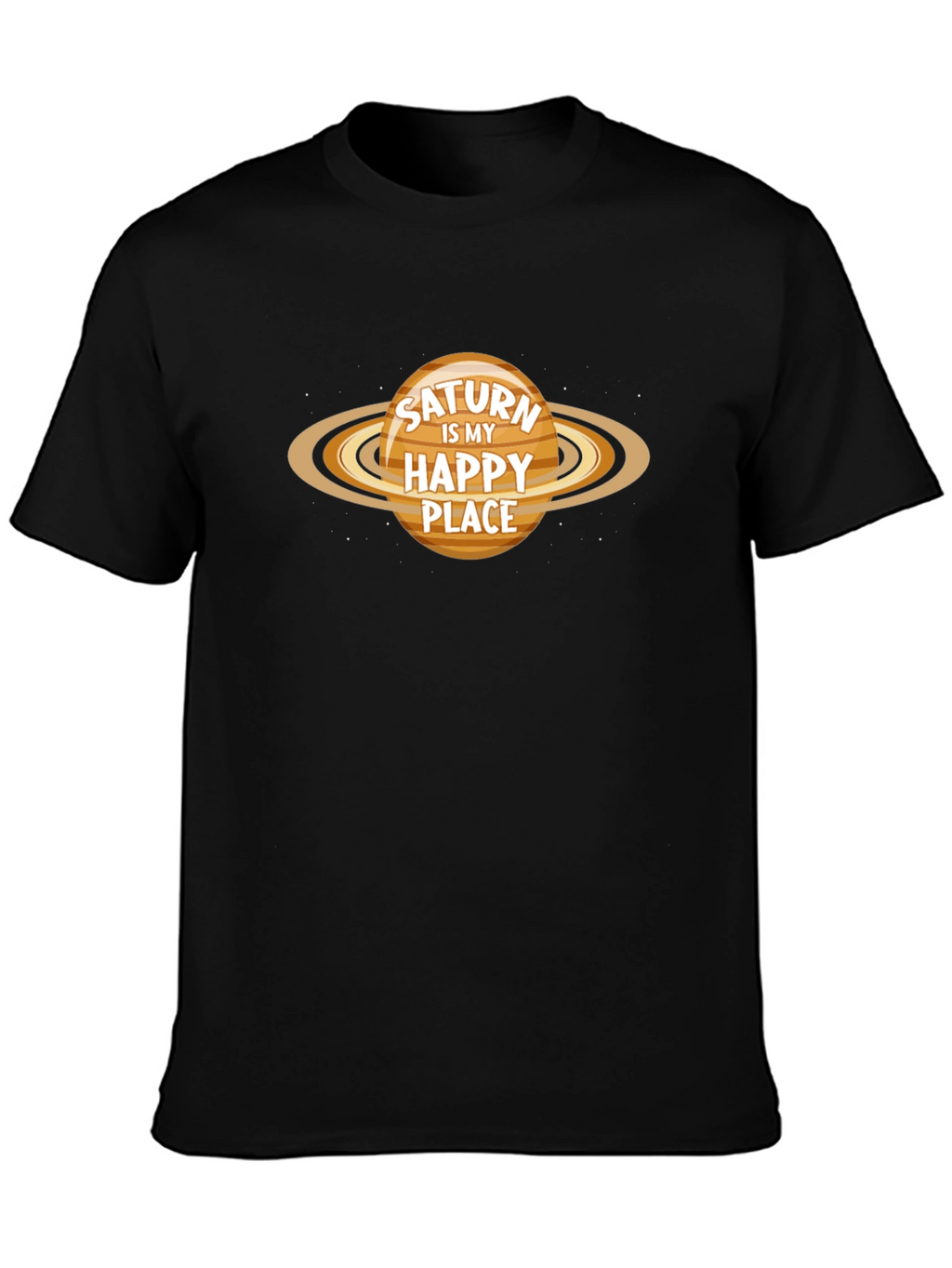 Saturn Is My Happy Place Graphic T-Shirt