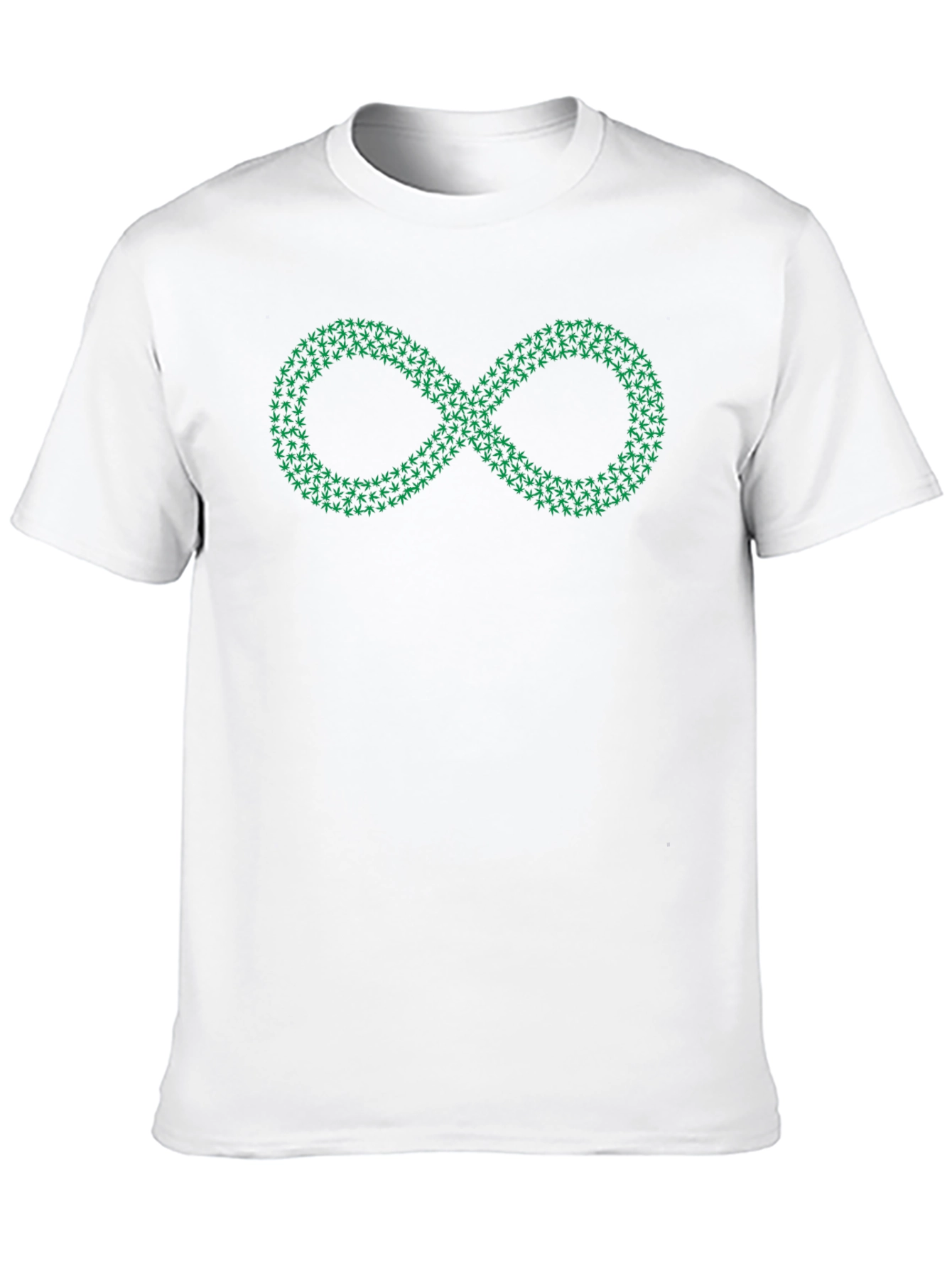 Infinity Leaf Graphic Black T-Shirt
