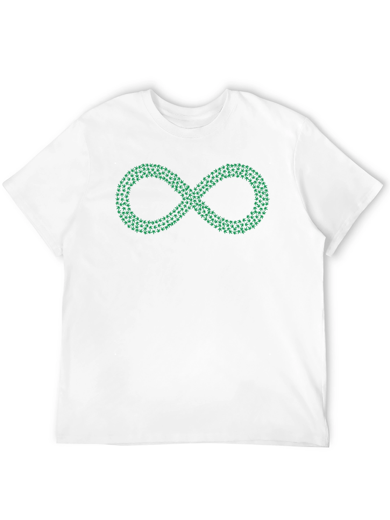 Infinity Leaf Graphic Black T-Shirt