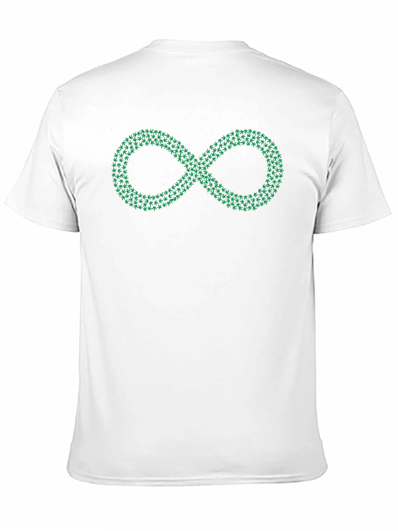 Infinity Leaf Graphic Black T-Shirt