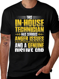 In-House Technician Anger Issues Graphic Tee