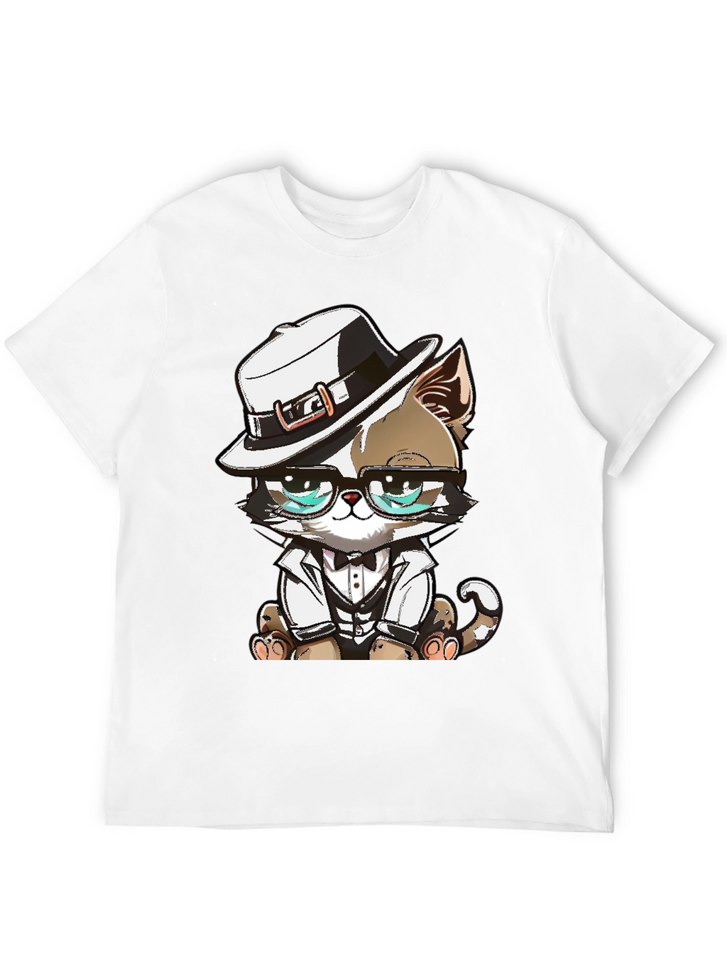 Cool Cat Graphic Tee - The Feline Boss!