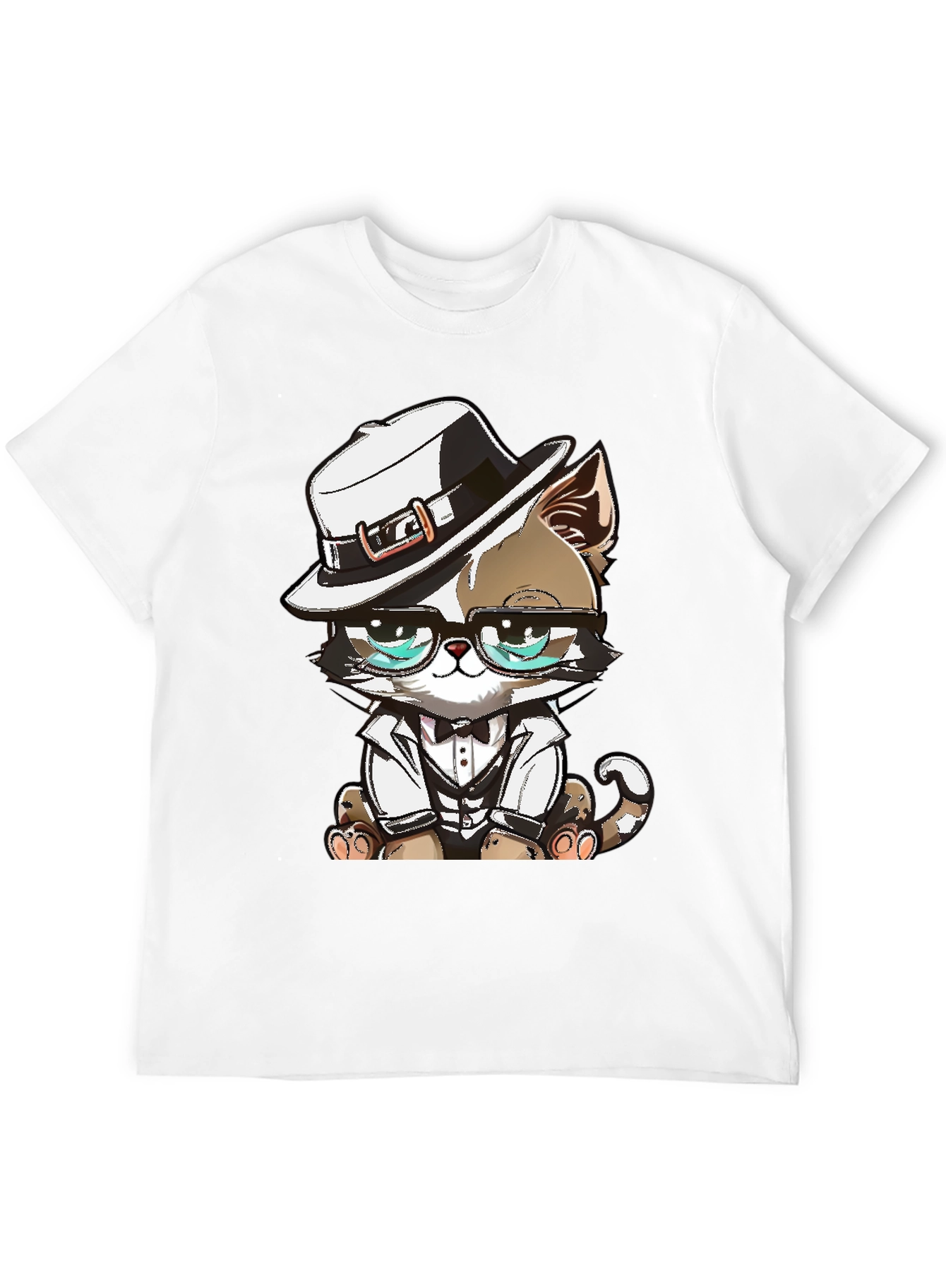 Cool Cat Graphic Tee - The Feline Boss!