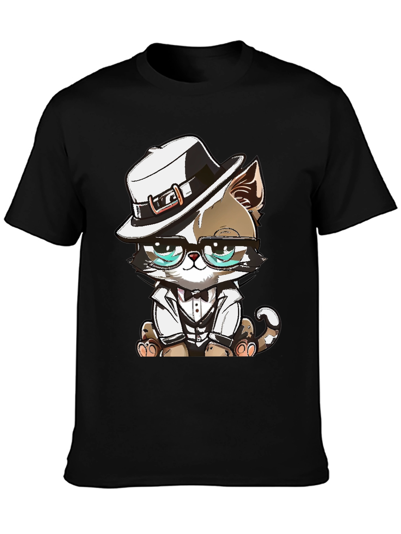 Cool Cat Graphic Tee - The Feline Boss!