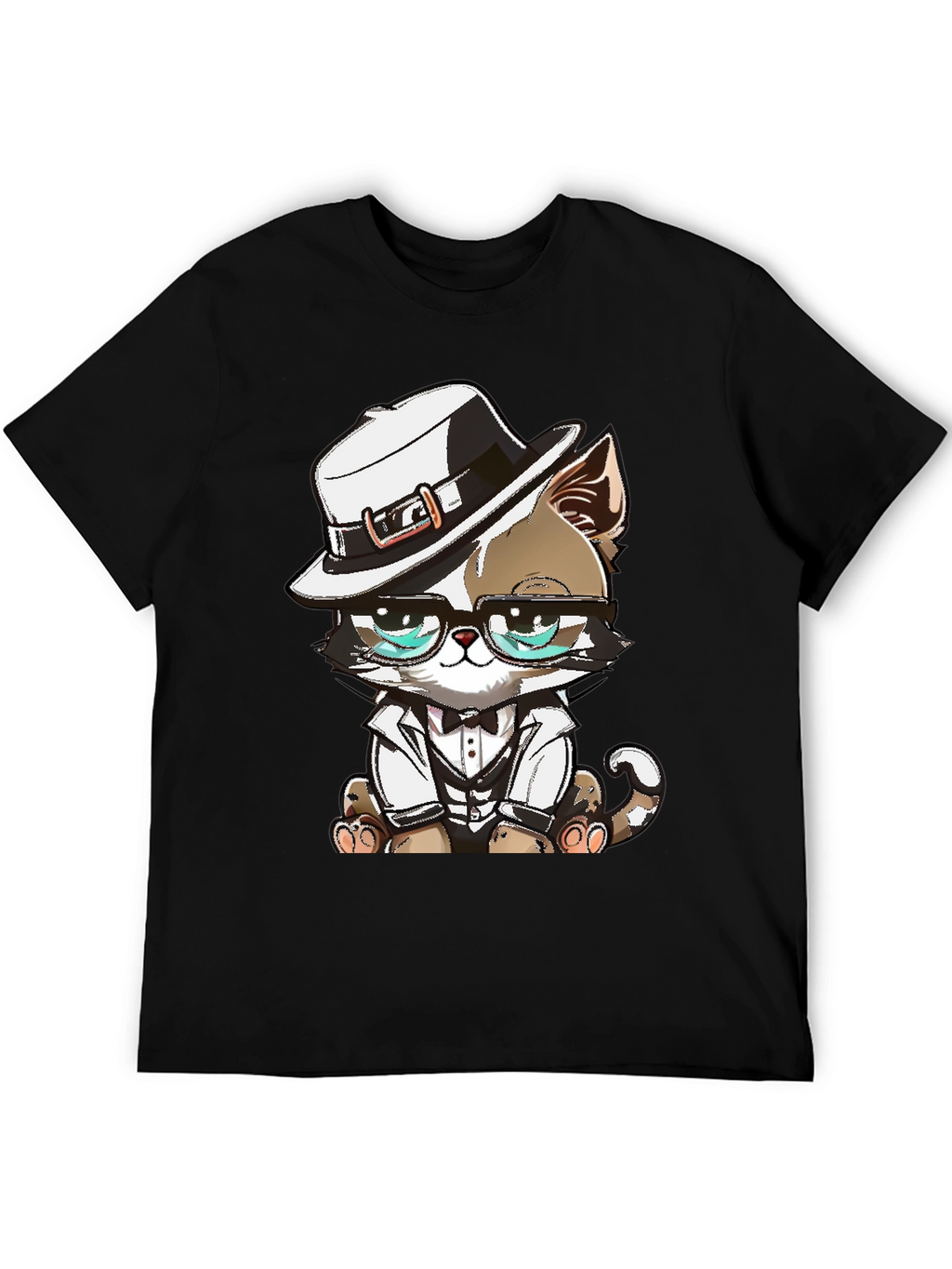 Cool Cat Graphic Tee - The Feline Boss!