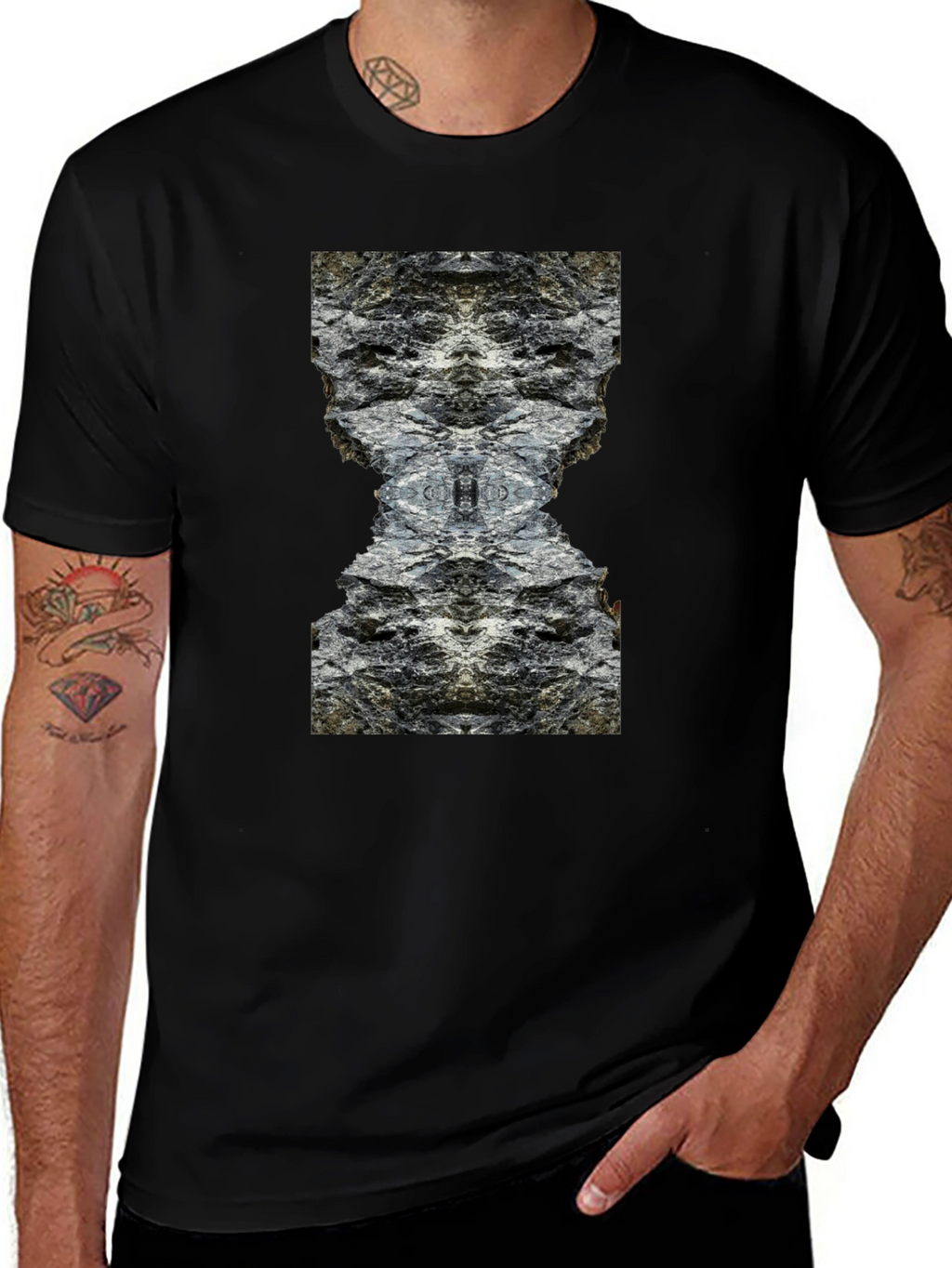 Abstract Rock Formation Graphic Tee