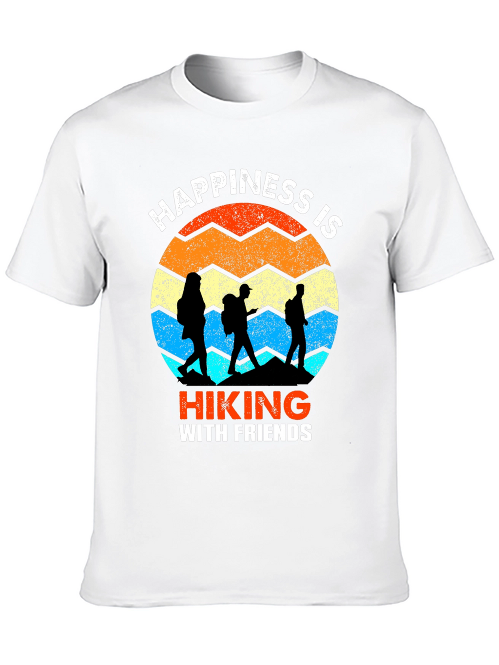 Happiness is Hiking with Friends T-Shirt