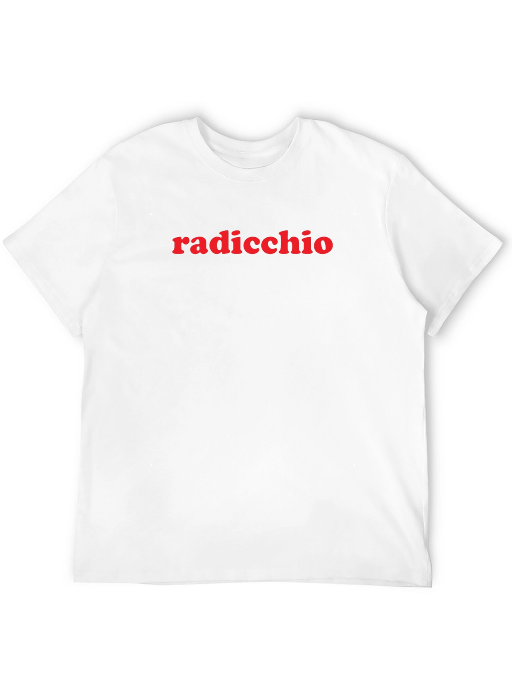 Radicchio T-Shirt - Stylish Red Text Design