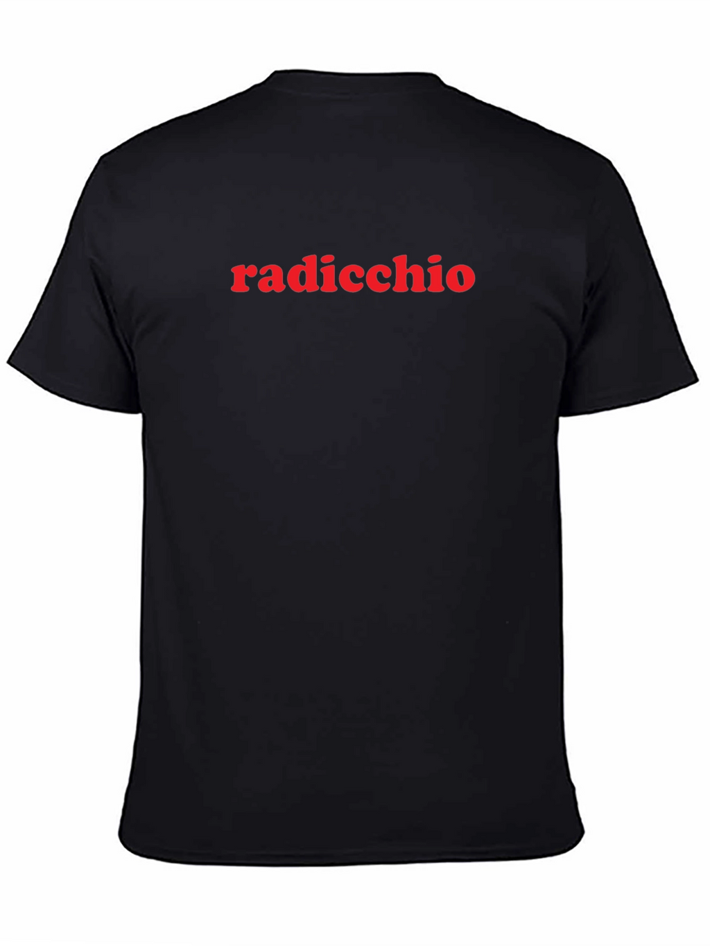 Radicchio T-Shirt - Stylish Red Text Design