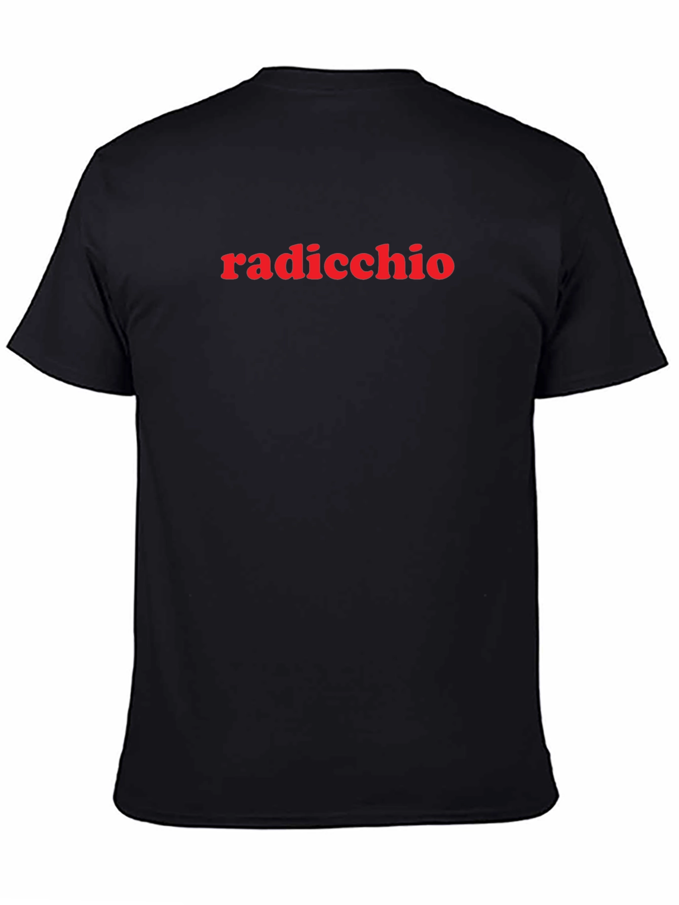 Radicchio T-Shirt - Stylish Red Text Design