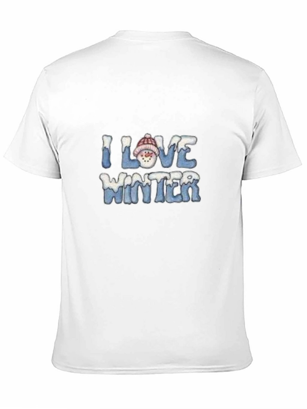 I Love Winter Graphic Tee - Black