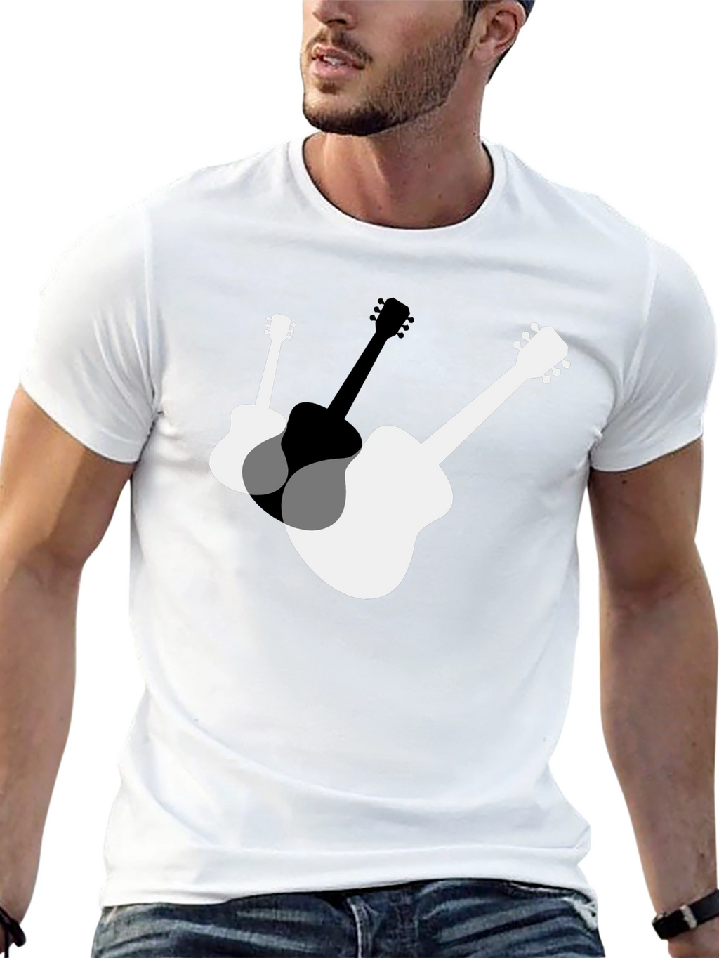 Guitar Graphic Tee - Music Lovers T-Shirt