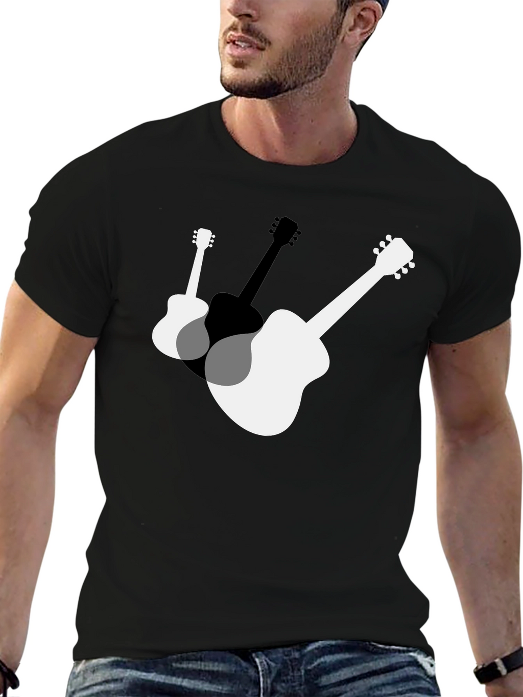 Guitar Graphic Tee - Music Lovers T-Shirt