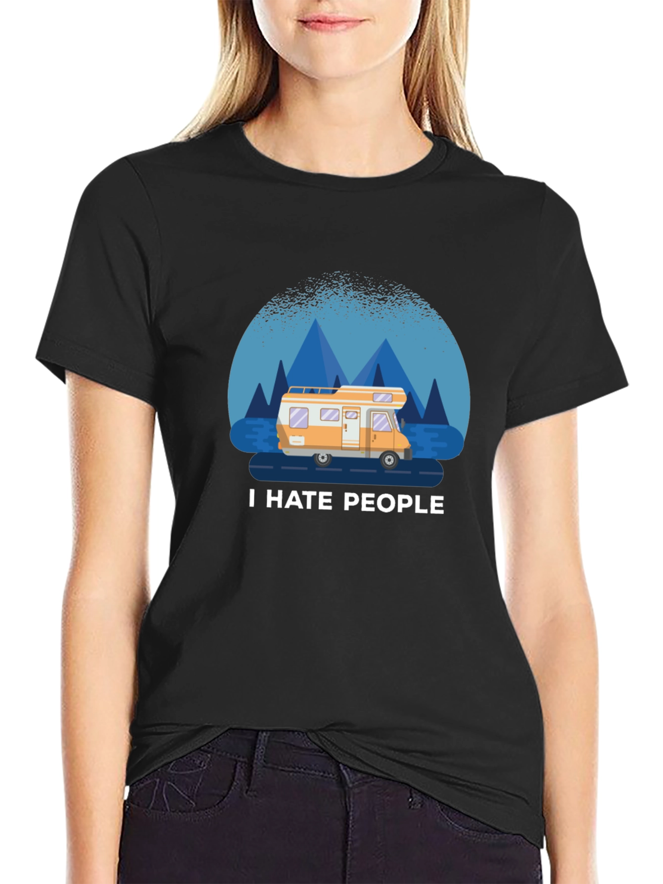 I Hate People T-Shirt - Camper Van Design