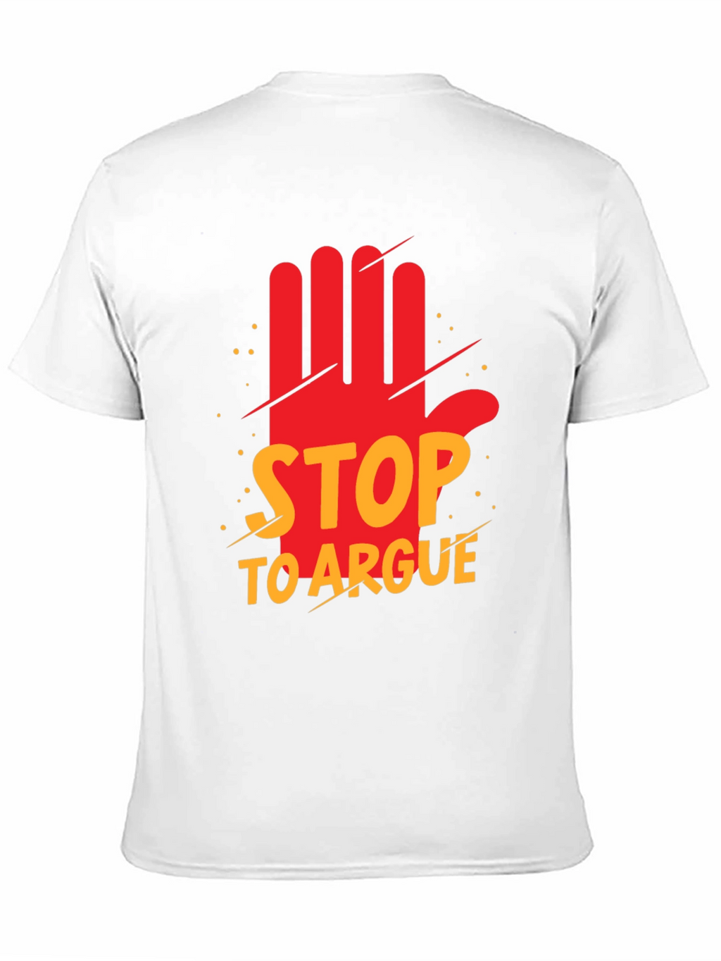 Stop to Argue Graphic Tee - Black