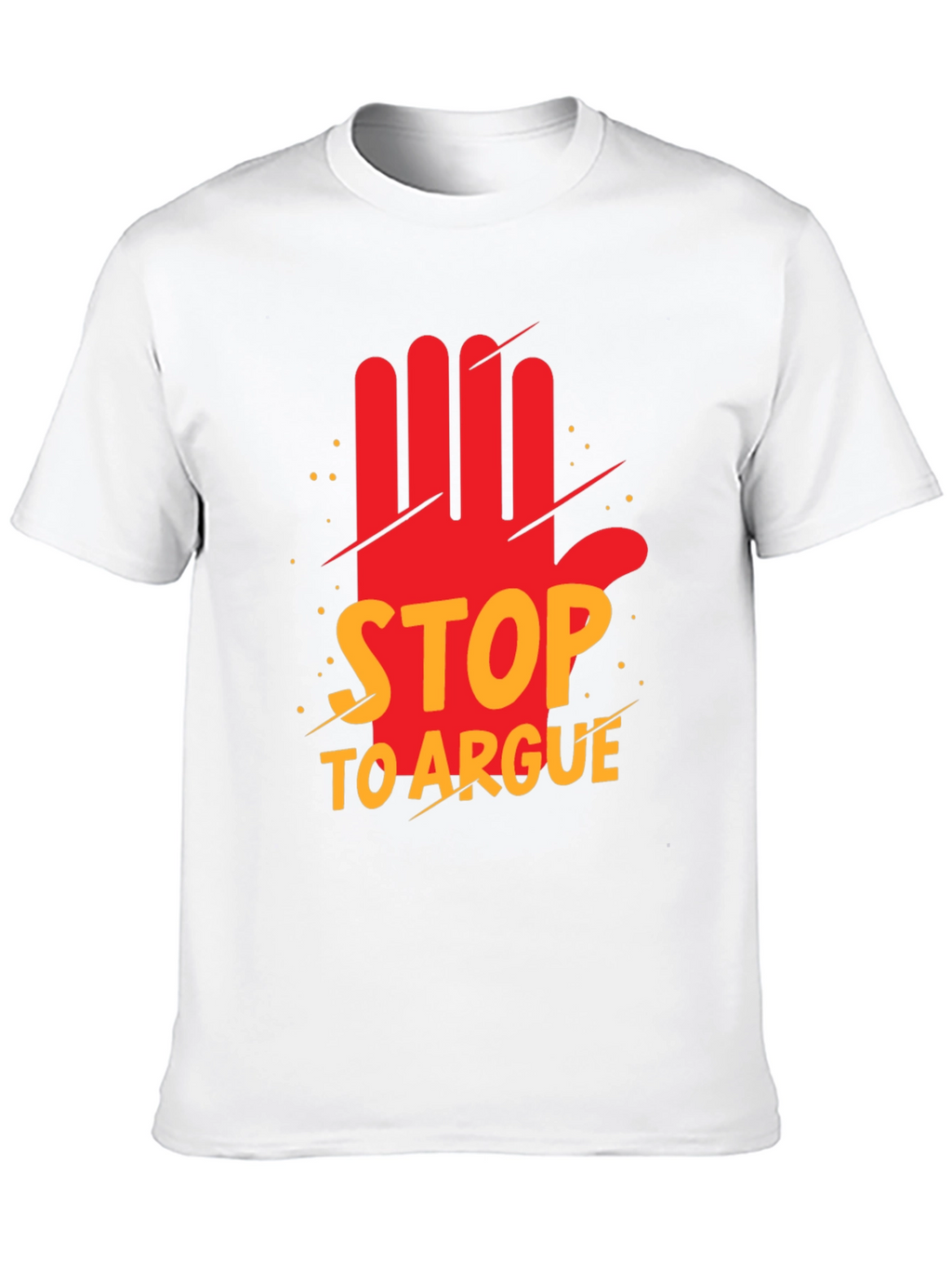 Stop to Argue Graphic Tee - Black