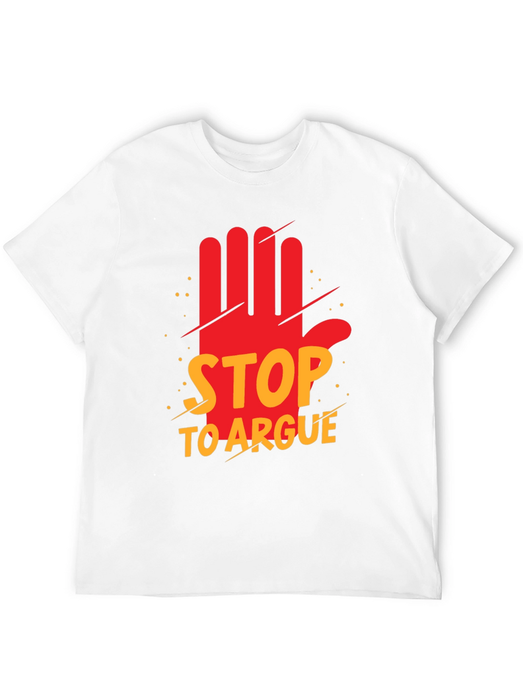 Stop to Argue Graphic Tee - Black