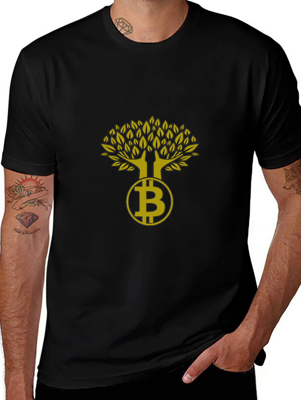 Bitcoin Tree Graphic Tee - Crypto Investor Fashion