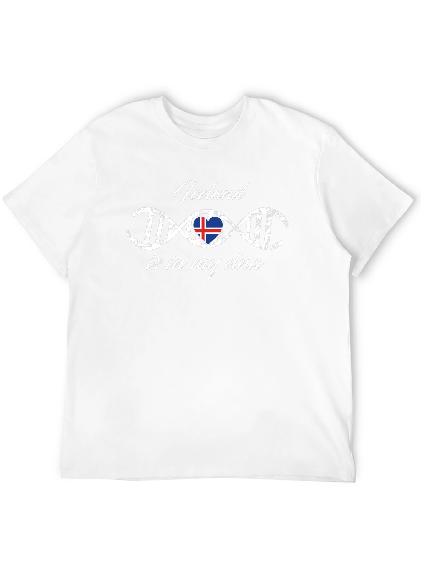 Iceland DNA T-Shirt - Black Crew Neck