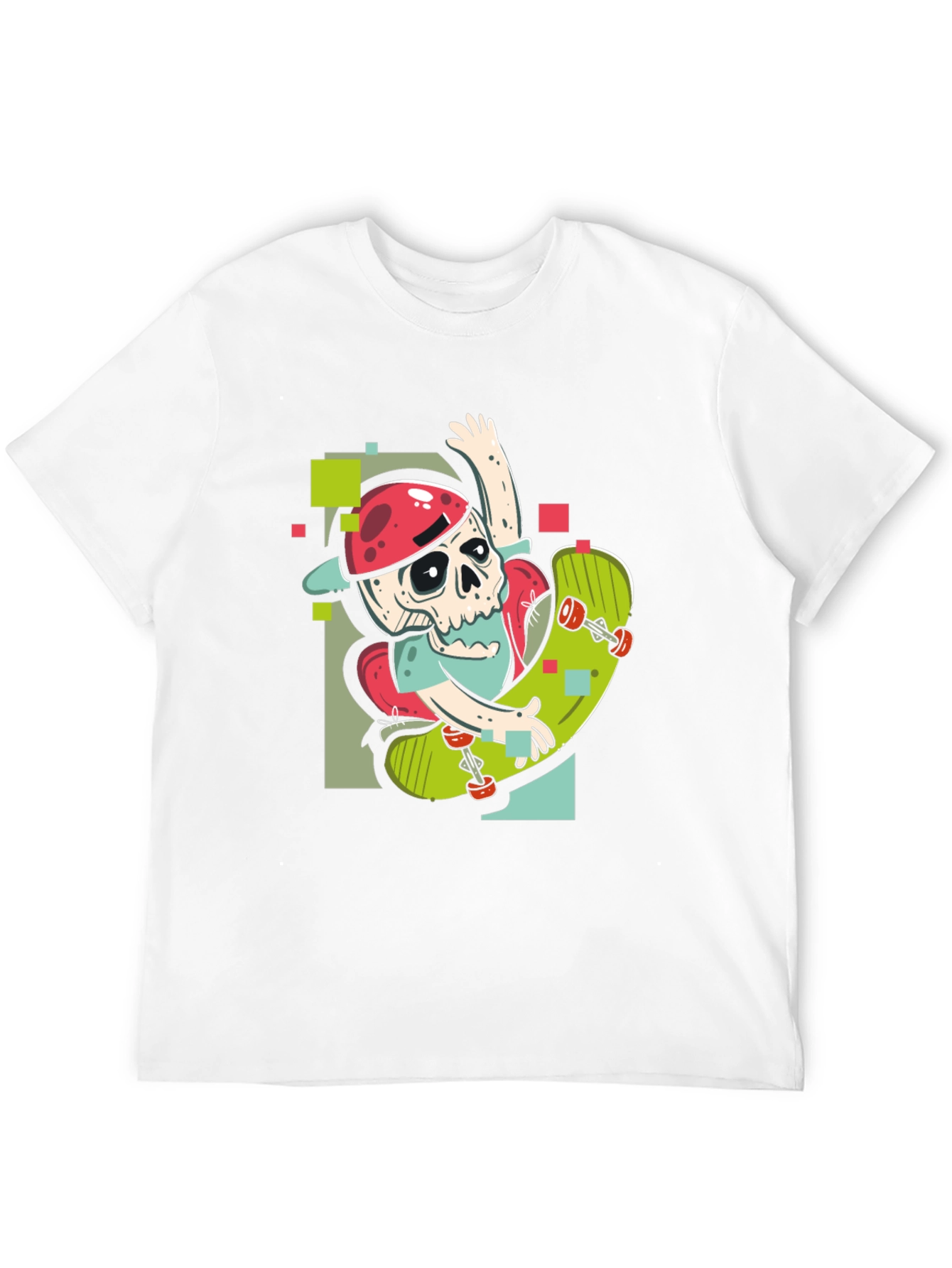 Skateboarding Skeleton Graphic Tee