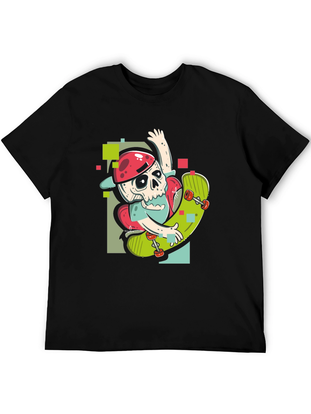 Skateboarding Skeleton Graphic Tee