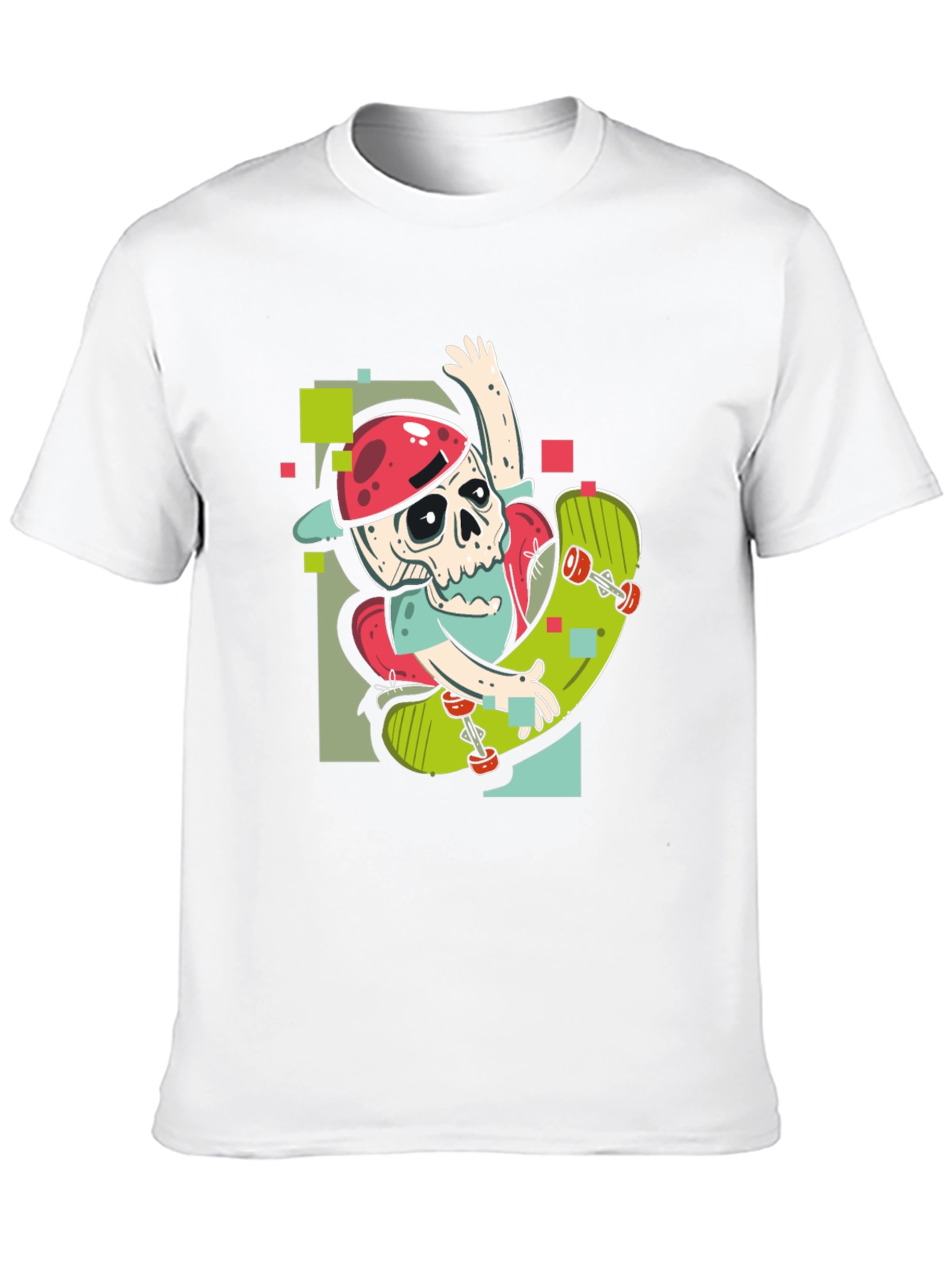 Skateboarding Skeleton Graphic Tee