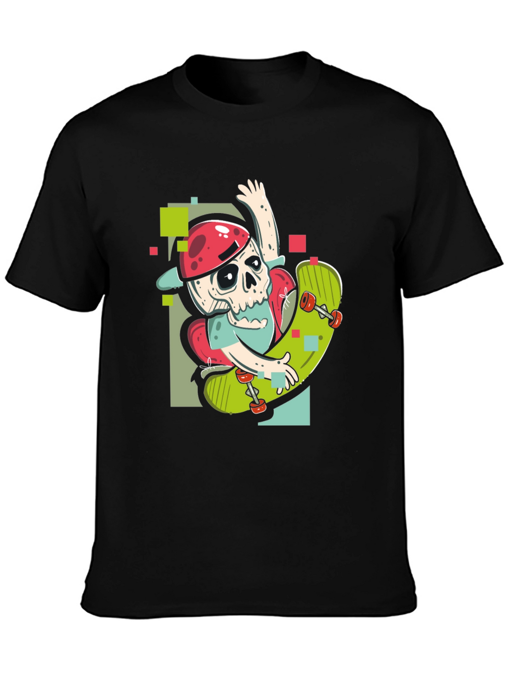 Skateboarding Skeleton Graphic Tee