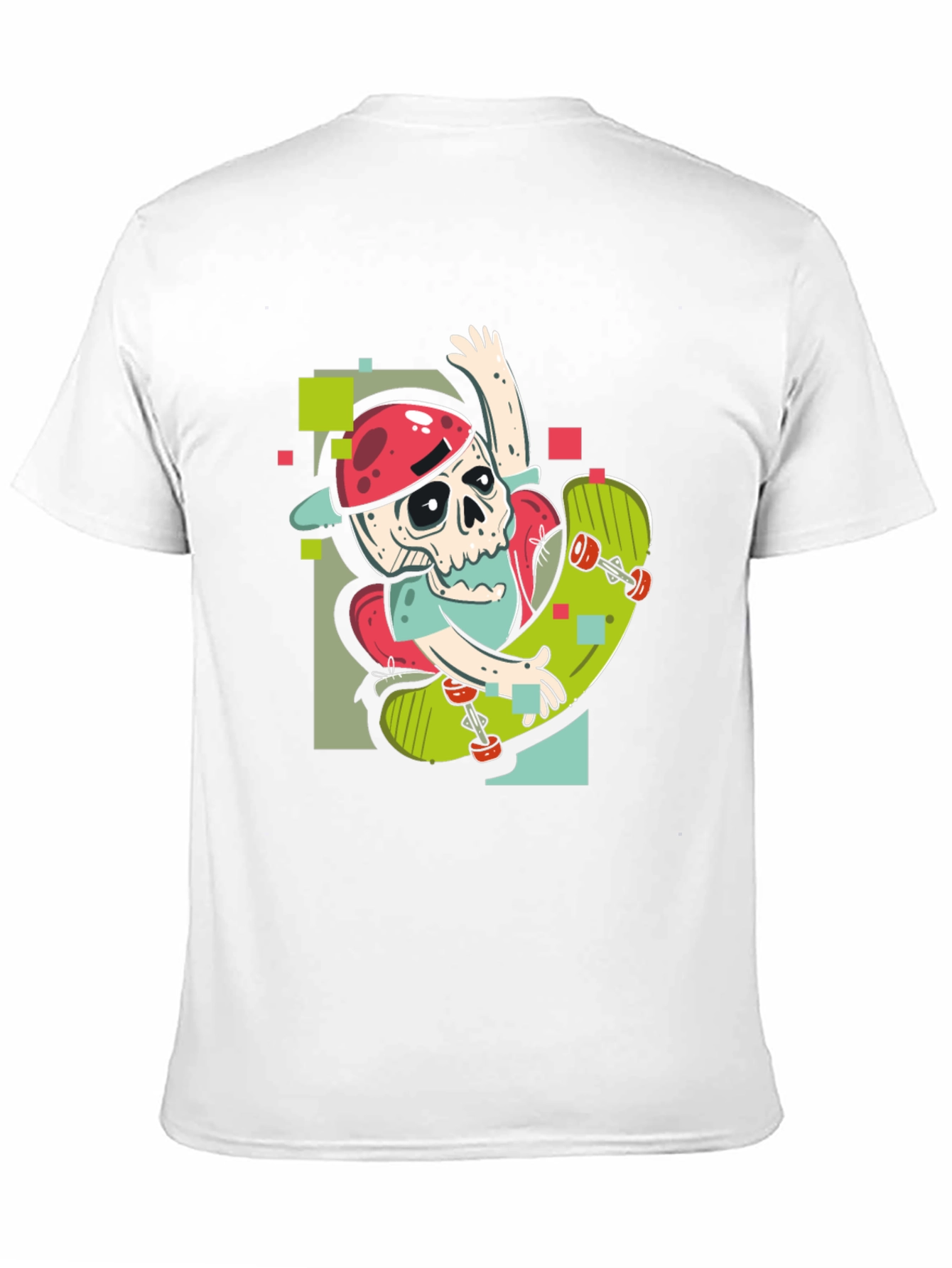 Skateboarding Skeleton Graphic Tee
