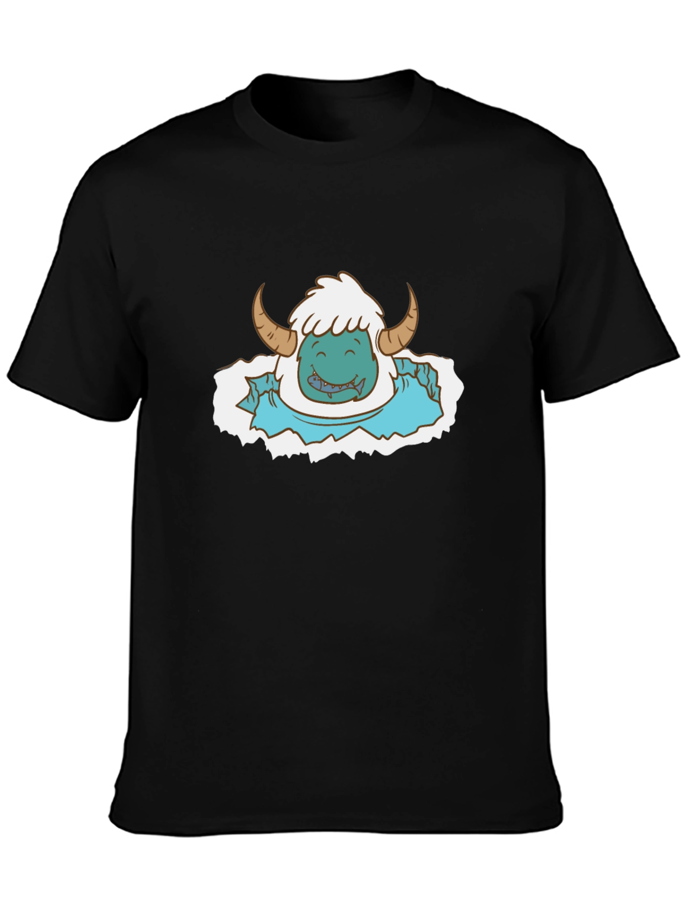 Monster Cartoon Graphic Print Tee