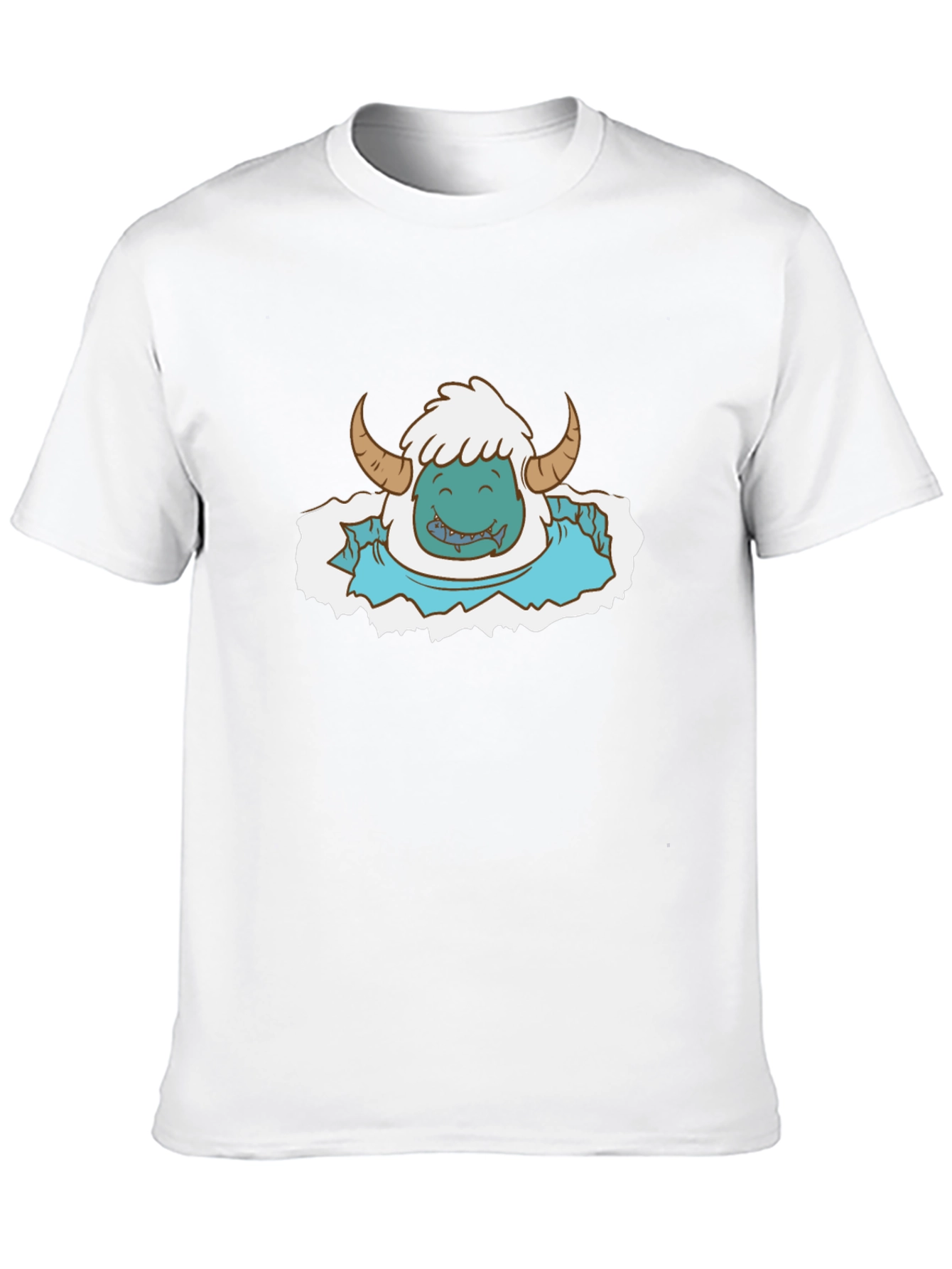 Monster Cartoon Graphic Print Tee