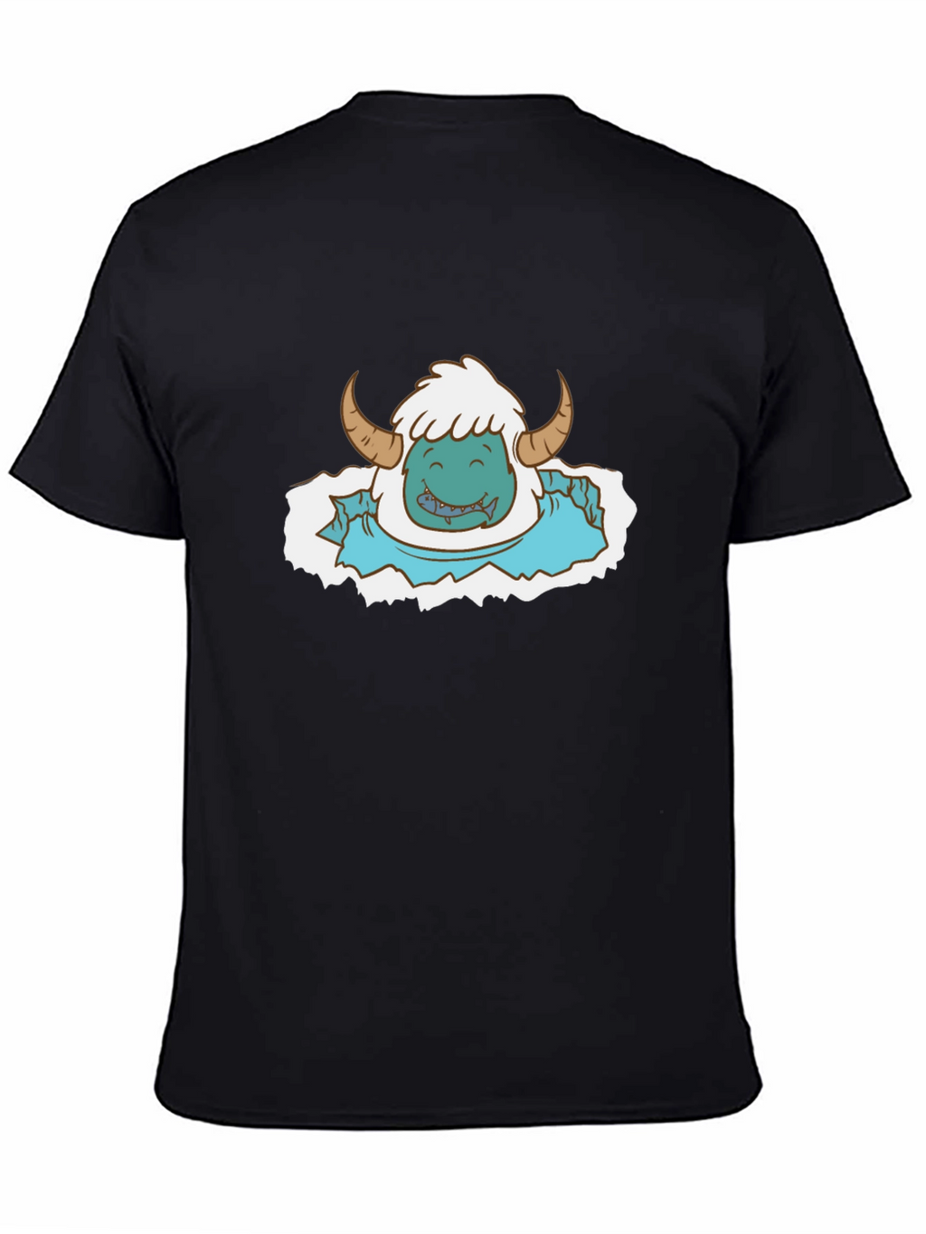 Monster Cartoon Graphic Print Tee