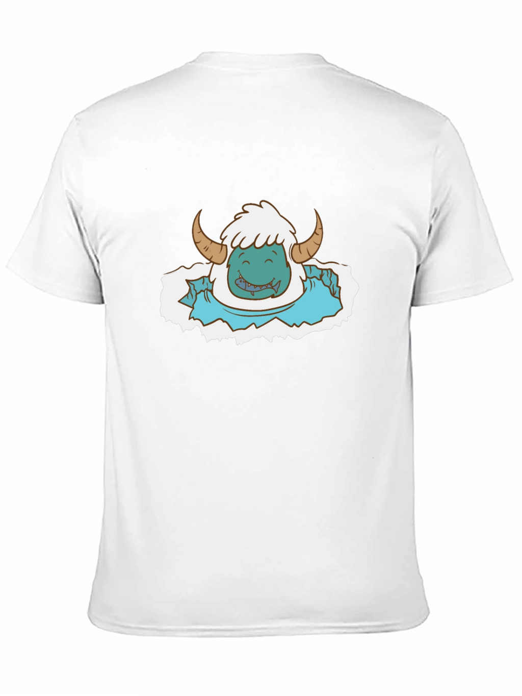 Monster Cartoon Graphic Print Tee