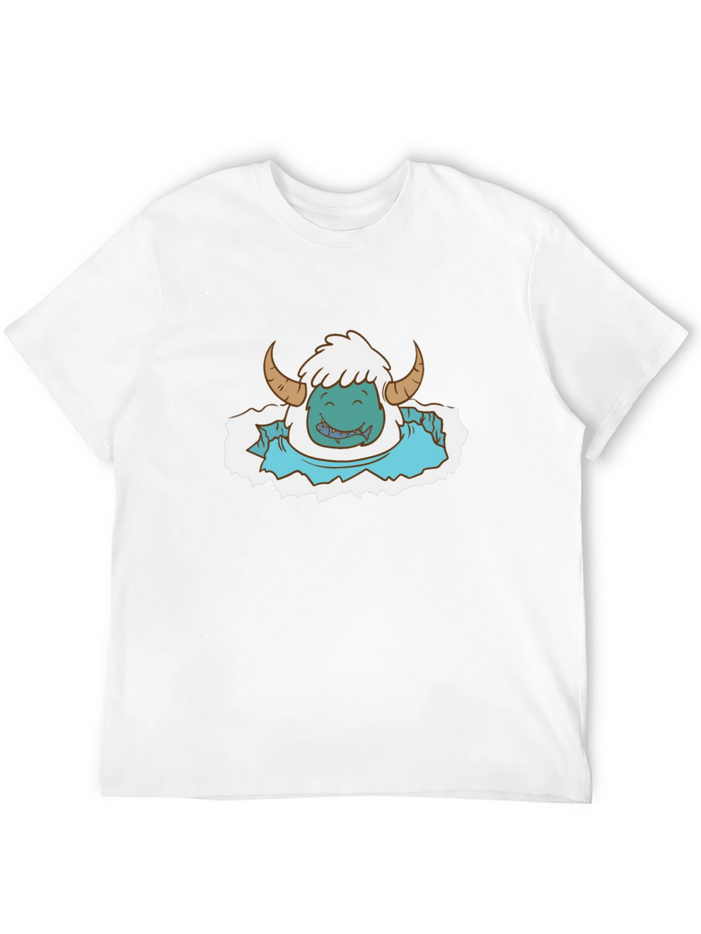 Monster Cartoon Graphic Print Tee