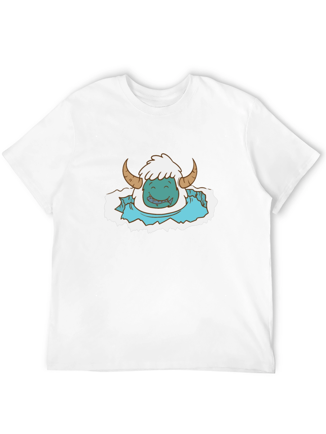 Monster Cartoon Graphic Print Tee