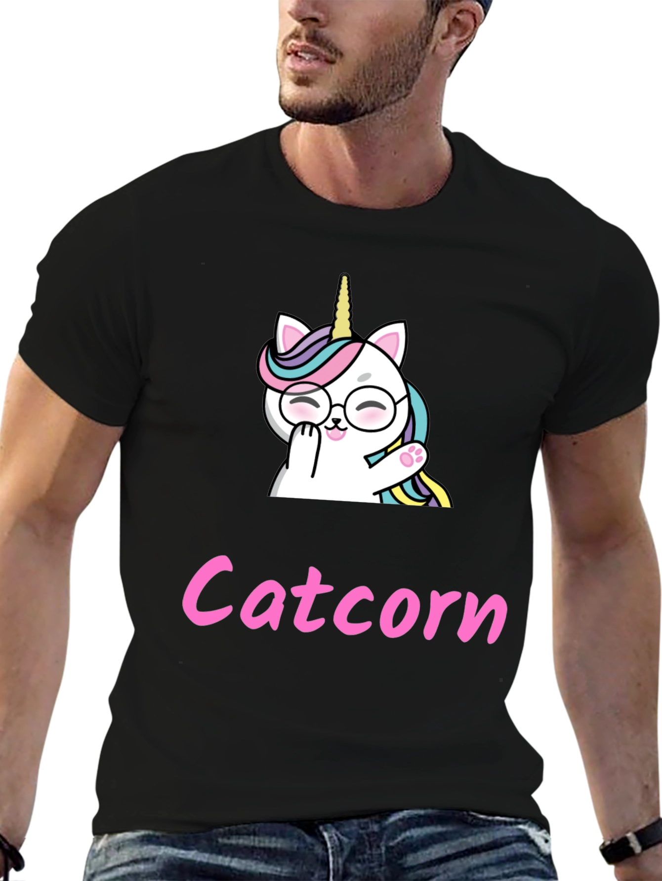 Catcorn T-Shirt - Unicorn Cat Graphic Tee