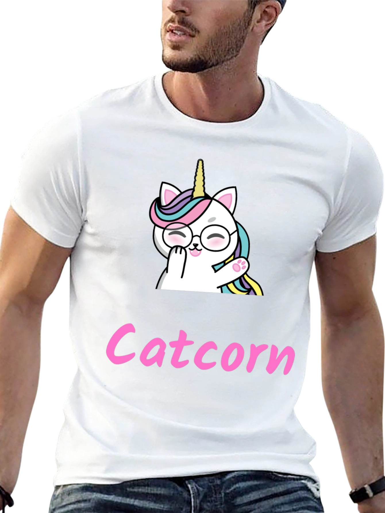 Catcorn T-Shirt - Unicorn Cat Graphic Tee