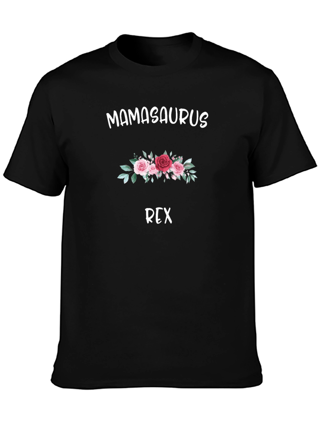 Mamasaurus Rex Graphic Tee - Floral Dinosaur Mama T-Shirt