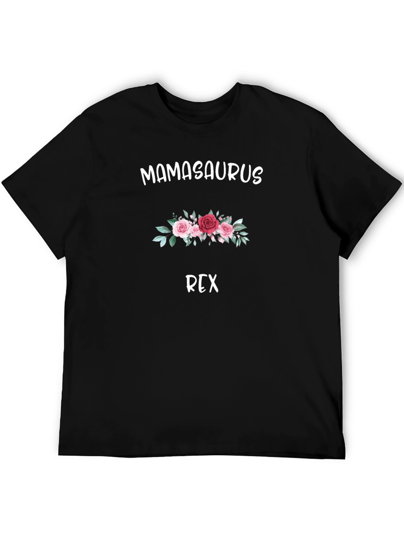 Mamasaurus Rex Graphic Tee - Floral Dinosaur Mama T-Shirt