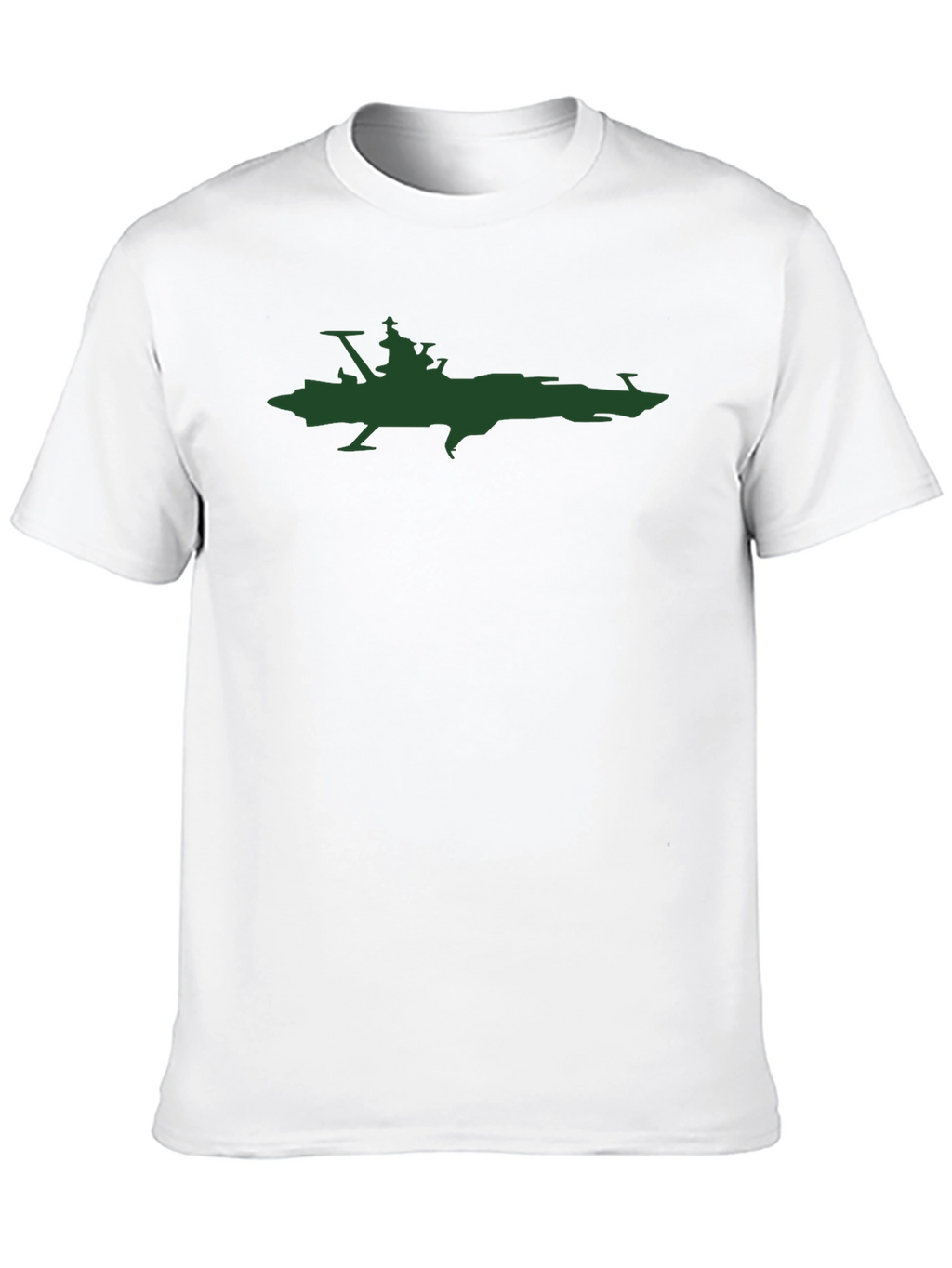 Sci-Fi Spaceship Graphic Tee - Black