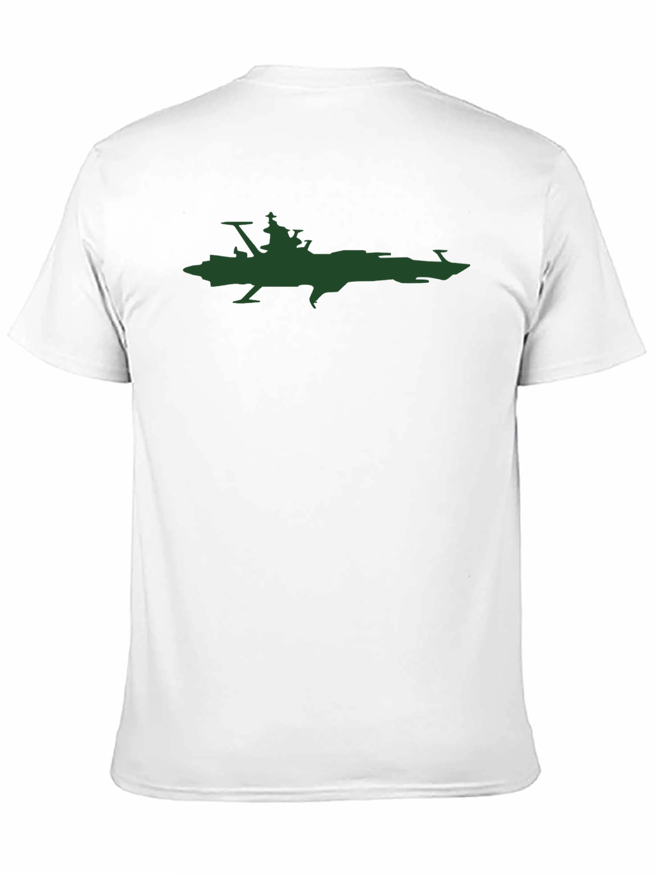 Sci-Fi Spaceship Graphic Tee - Black