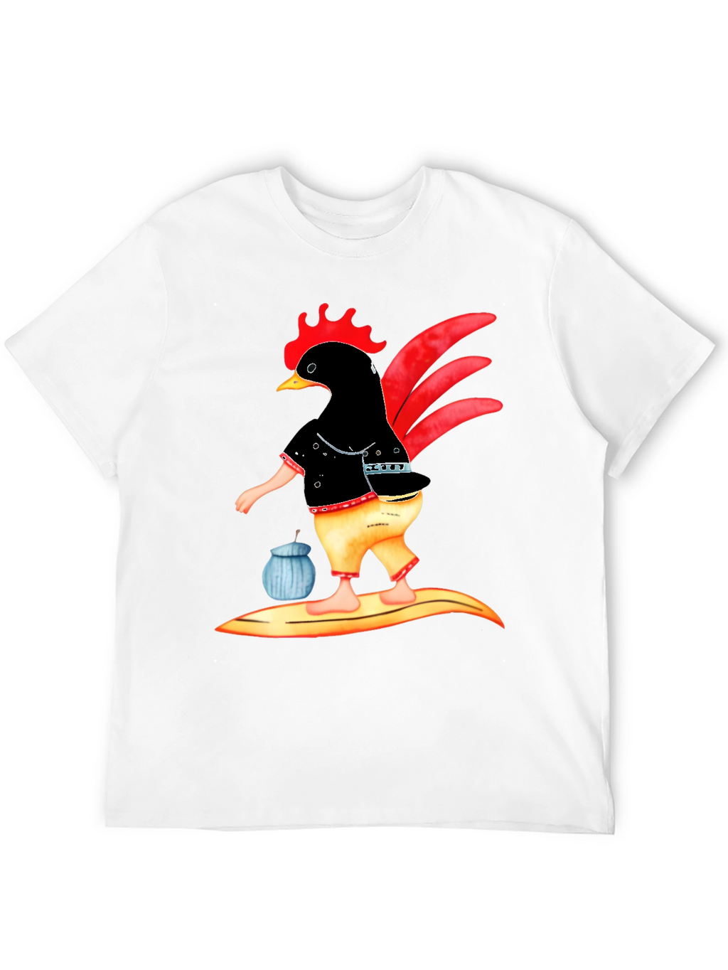 Cool Chicken Surfer T-Shirt
