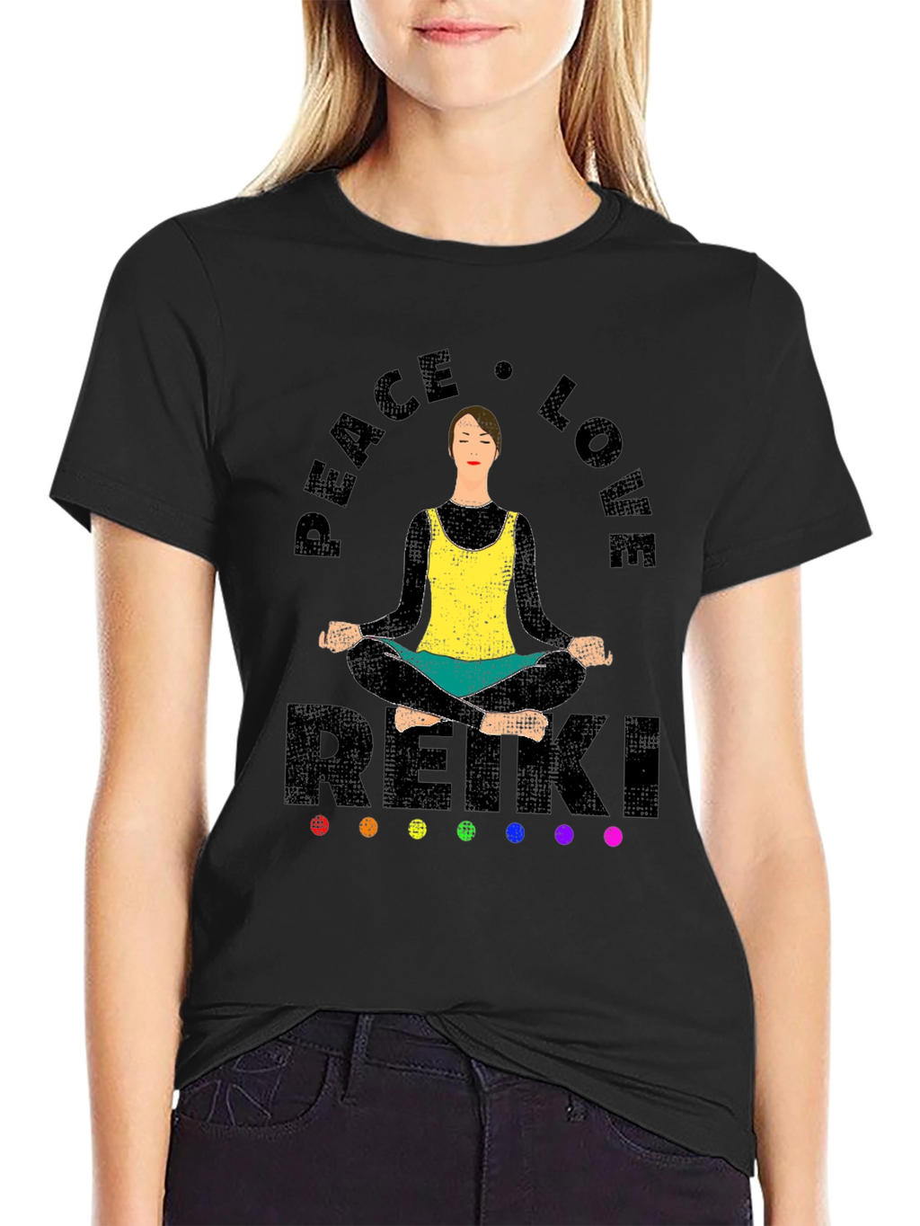Peace Love Reiki T-Shirt - Spiritual Meditation Tee