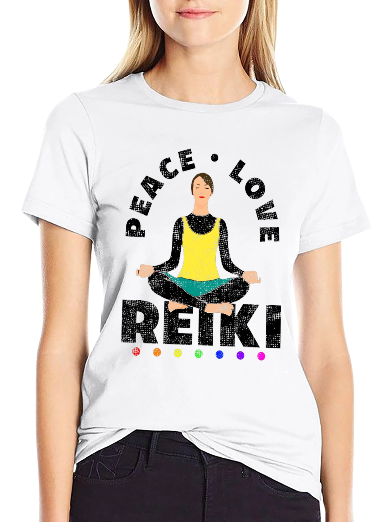Peace Love Reiki T-Shirt - Spiritual Meditation Tee