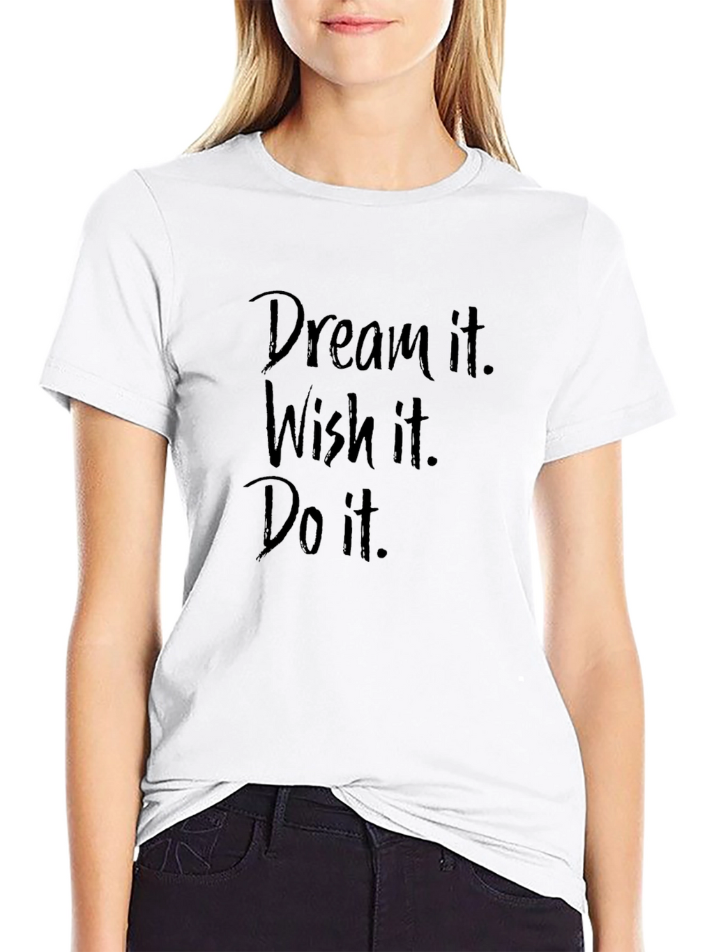 Dream Wish Do Graphic Tee - Black