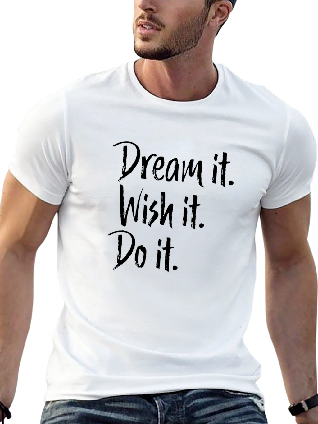 Dream Wish Do Graphic Tee - Black