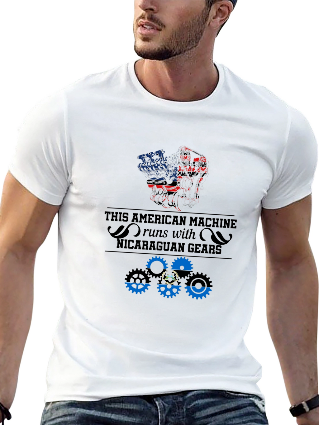 American Machine Nicaragua Gears T-Shirt